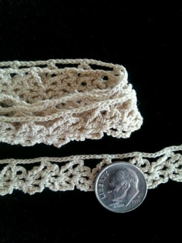 Antique Dainty Crochet Lace Trim Dolls Vintage Sewing Crafts Collage Projects