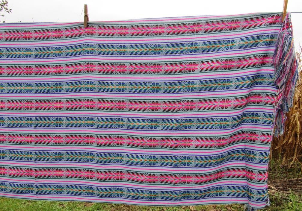 Large Fringed Antique Stunning Shawl Piano Cover 96