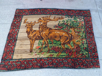 1890s Deer Alert Horsehair Lap Blanket