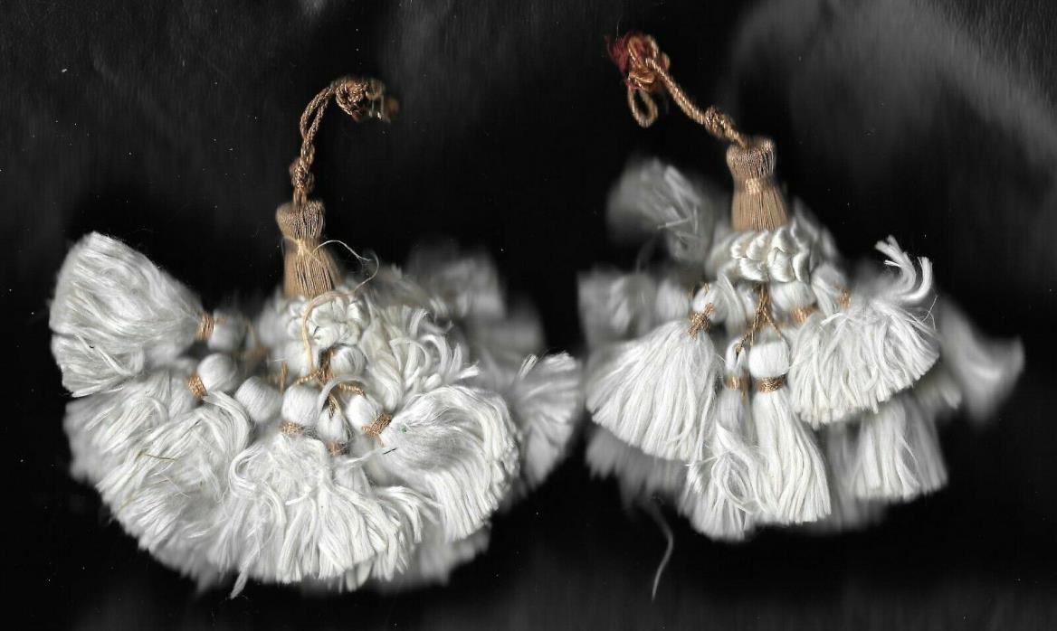 Pair of Beautiful Antique Silk Tassels
