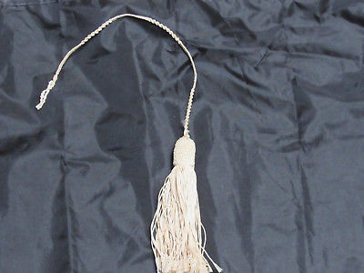 Antique Vintage Beige Tassel Cord For Tieback, Armoires, Keys