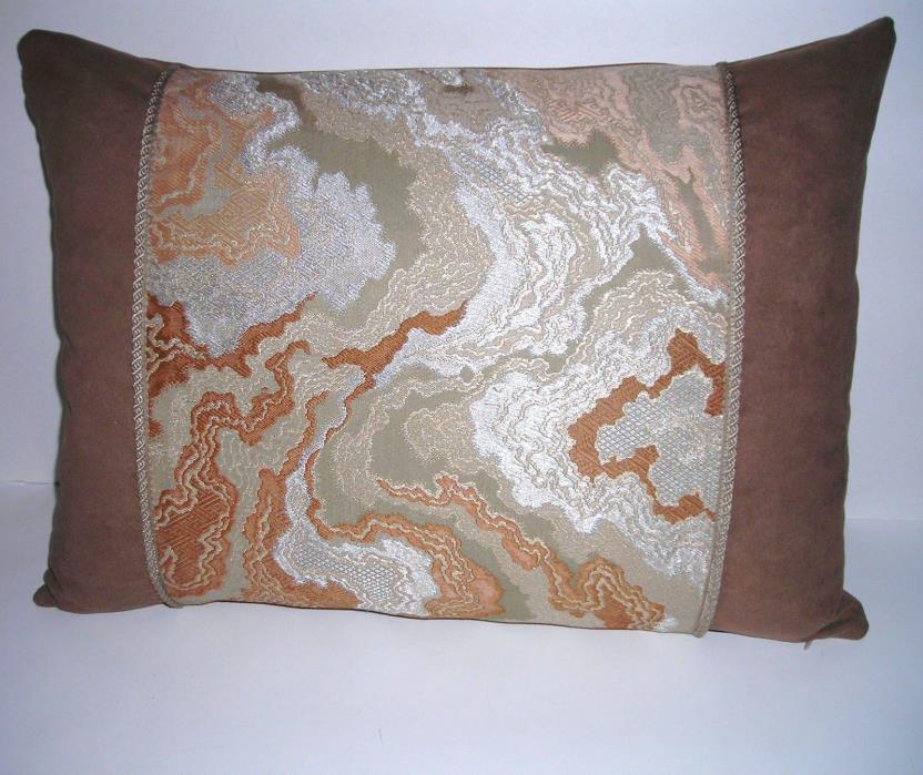 NEW Decorative PILLOW Created From VINTAGE JAPANESE OBI 19