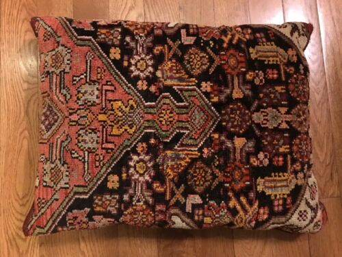 Superb 19th C.fragment Tribal Kurdish Pillow 18