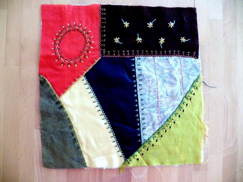 Fabulous Antique Velvet & Silk 12