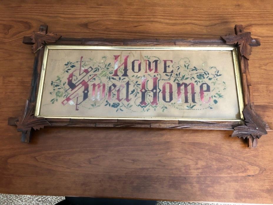 Antique Paper Punch Sampler “Home Sweet Home”