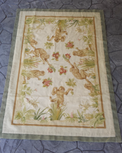 Antique Aubusson with Monkeys