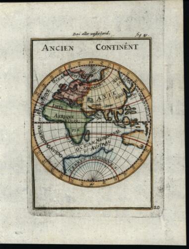 Africa Australia World Eastern Hemisphere 1719 Southern continent Mallet map