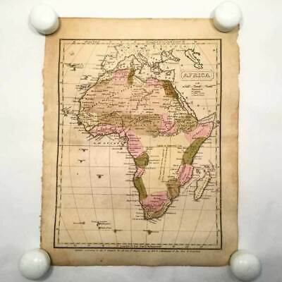 Antique Original Hand Colored Map - 1830 - Africa