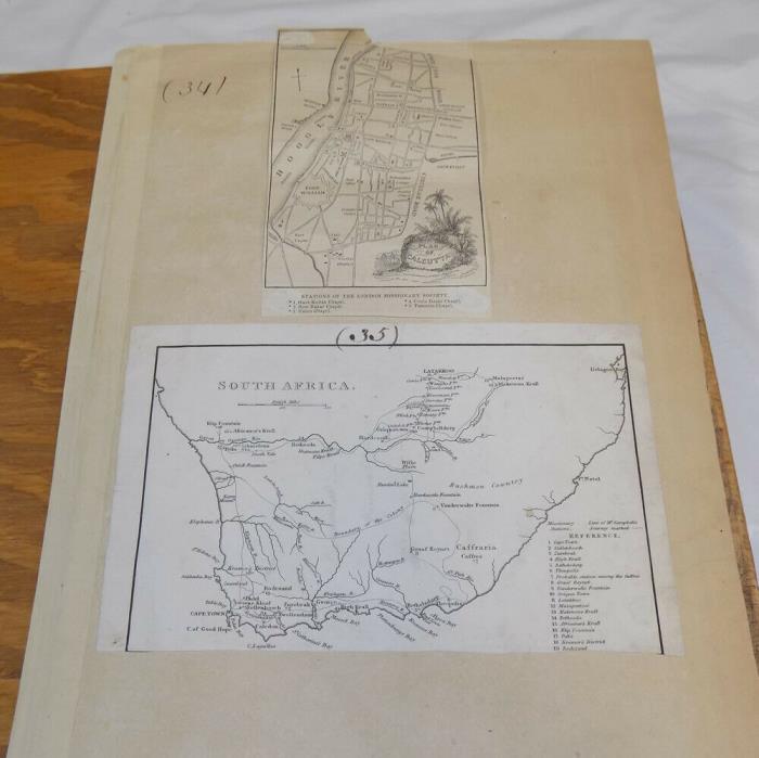 1801 COLOR Map/AFRICA, Plus other maps (1808 EGYPT/Calcutta, India)