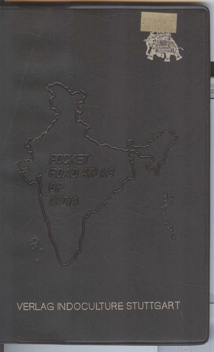 Pocket Road Atlas of India 1980 FIRST EDITION - TPT Tamilnad Verlag Indoculture