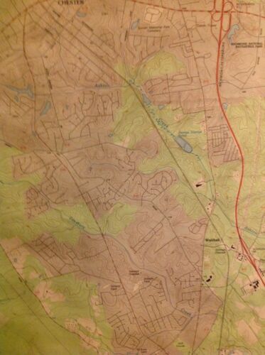 Virginia Chester Vintage 1994 original USGS Topographical chart