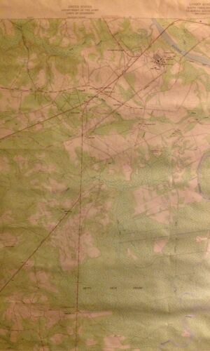 South Carolina Lugoff 1953 original USGS Topographical chart