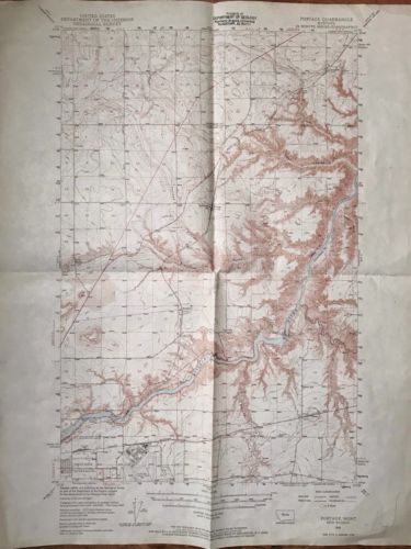 USGS Topographic Map PORTAGE QUADRANGLE, MONTANA, 1948