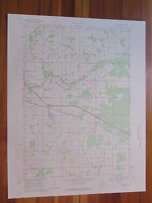 Loomis Michigan 1972 Original Vintage USGS Topo Map