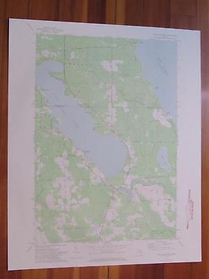 Long Lake East Michigan 1974 Original Vintage USGS Topo Map