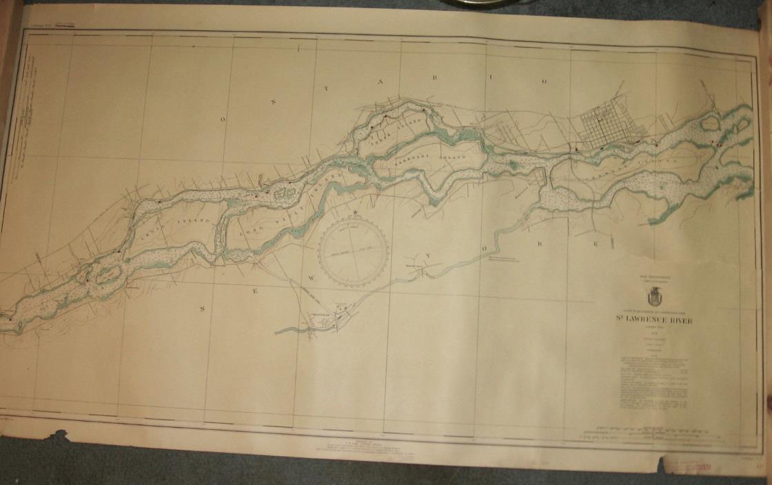 1937 Large St. Lawrence River (Map) Chart #11