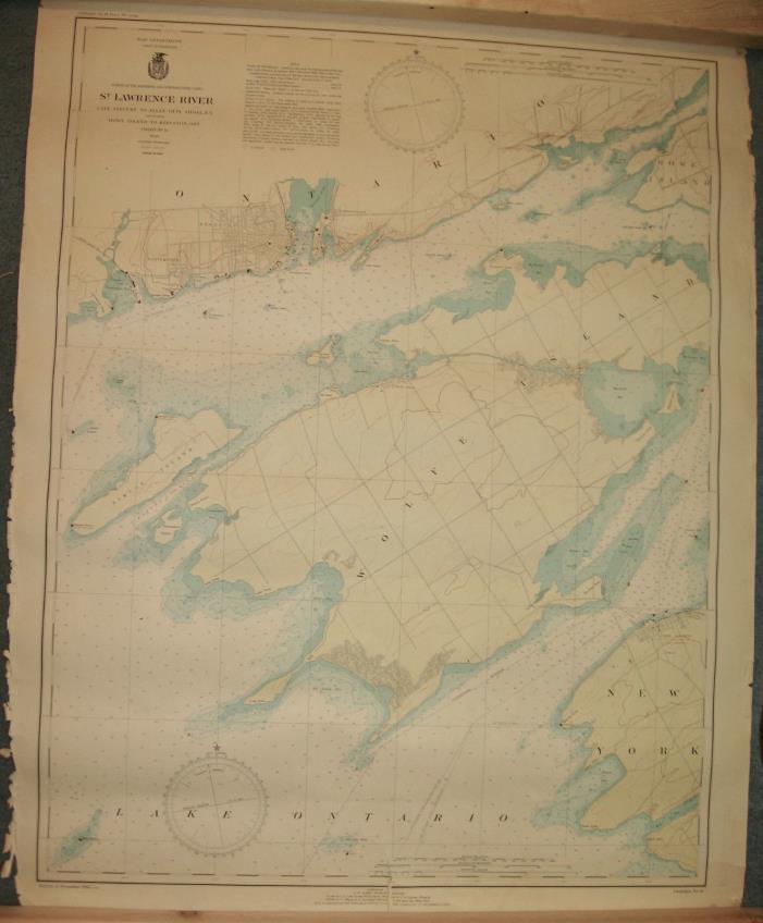 1940 Large St. Lawrence River (Map) Chart #18