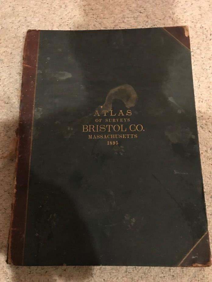ATLAS OF SURVEYS BRISTOL CO. MASSACHUSETTS 1895 Maps