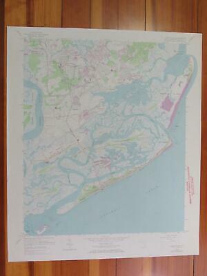 James Island South Carolina 1973 Original Vintage USGS Topo Map