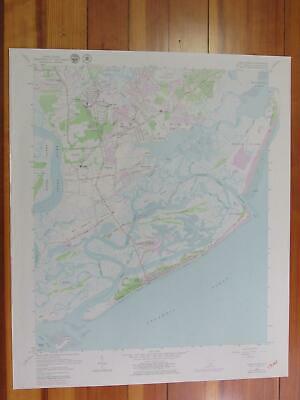 James Island South Carolina 1979 Original Vintage USGS Topo Map