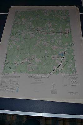 1940's Army topographic map Sutherland Virginia -Sheet 5458 II NE