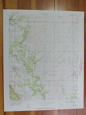 Sperry Oklahoma 1956 Original Vintage USGS Topo Map