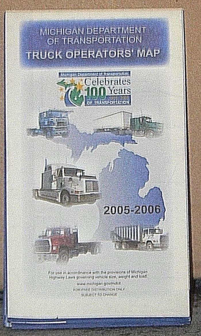 2005-06 Michigan Department of Transportation Truck Operator's Map