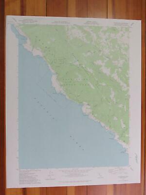 Plantation California 1978 Original Vintage USGS Topo Map