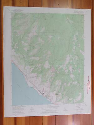 Davenport California 1970 Original Vintage USGS Topo Map