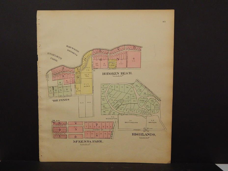 Wisconsin Dane County Map 5 Page Madison Neighborhoods 1911 Double Side  L25#97