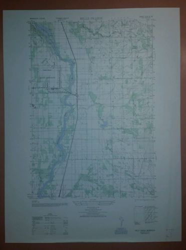 1940's Army Topo map Belle Prairie Minnesota  7176 III SE Camp Ripley