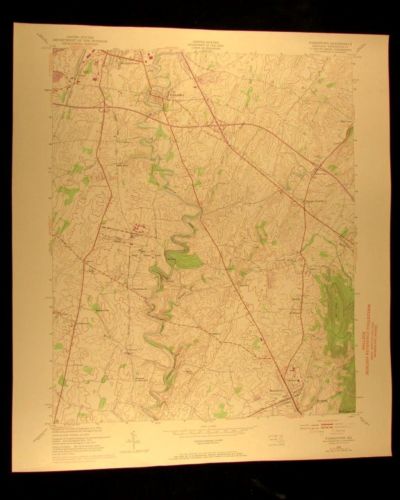 Funkstown Maryland 1971 vintage USGS Topographical chart