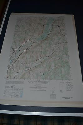 1940's Army topographic map Hubbardsville, New York NY Sheet 5969 IV SW