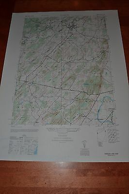 New York vintage 1940's topographic map,  Pinebush New York