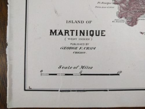 1903 MARTINIQUE Map 11.5