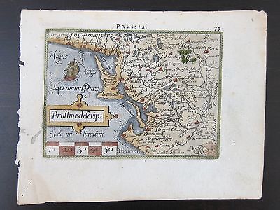 Prussiae descrip (Map of Poland, Eastern Europe); ORTELIUS; ca. 1595