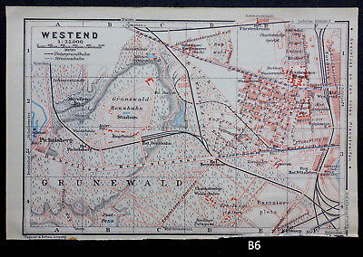 GERMANY 1914 BERLIN MAPS (B6) 