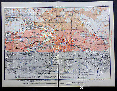 1914 BERLIN MAPS (B8) 