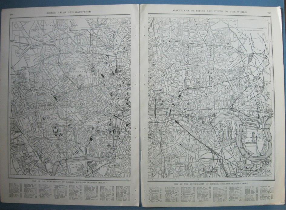 1917 Original Antique Map of London with Bailiwick of the Lord Manor