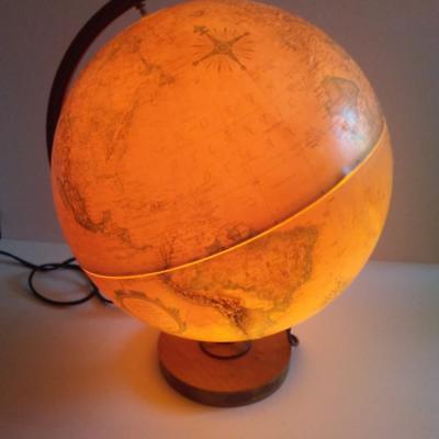 Topographical Replogle World Premier Globe Lamp Light 12