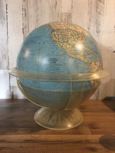 National Geographic globe 1965 Edition 16” With Acrylic Stand