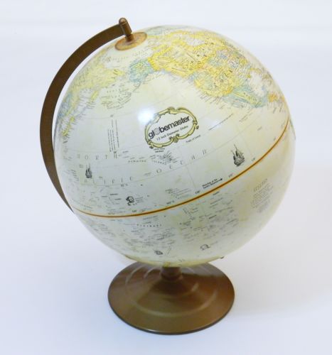 GLOBEMASTER 12” REPLOGLE TABLETOP WORLD GLOBE TOLMAN DONOVAN