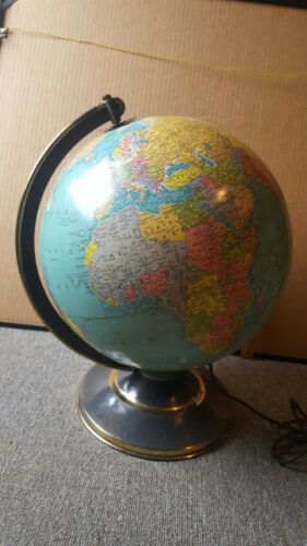 Antique Lighted Globe. Replogle