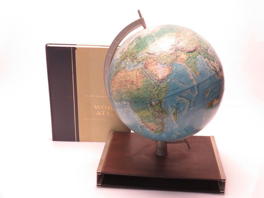 Rand Mcnally World Globe And Atlas Book 18