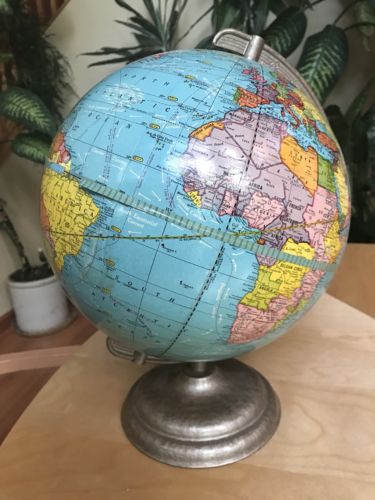 Vintage george f. cram's universal  terrestrial globe 10