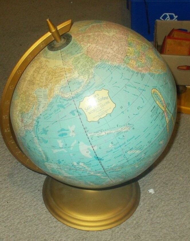 Crams Scope-O-Sphere 12 Inch World Globe And Stand