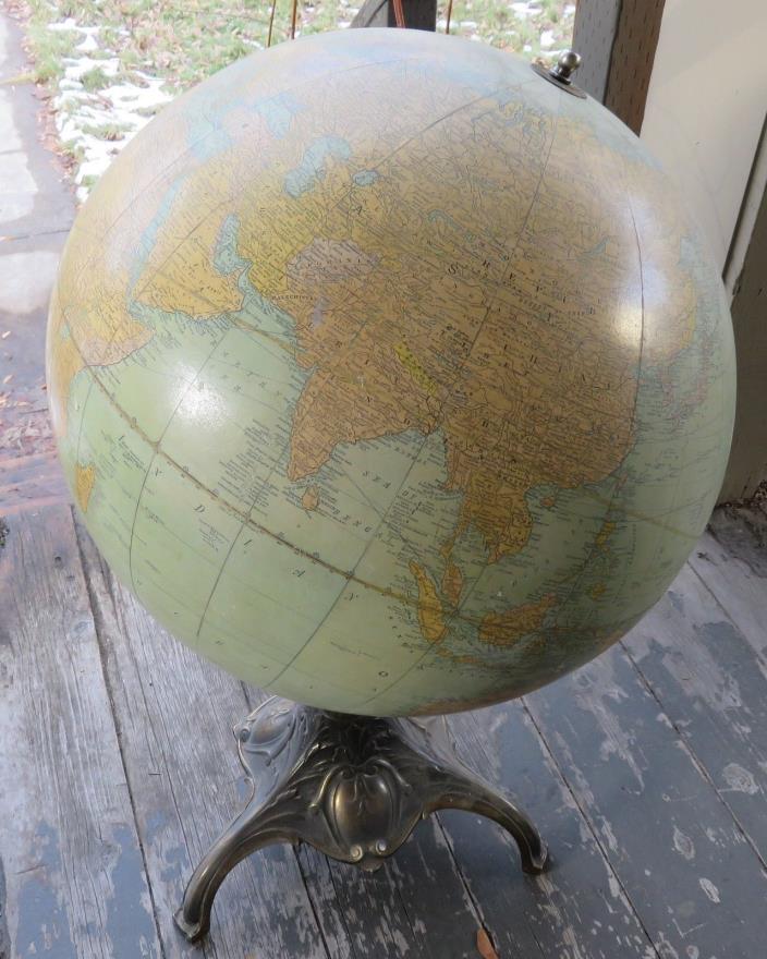 Antique Terrestrial Globe Rand McNally 18