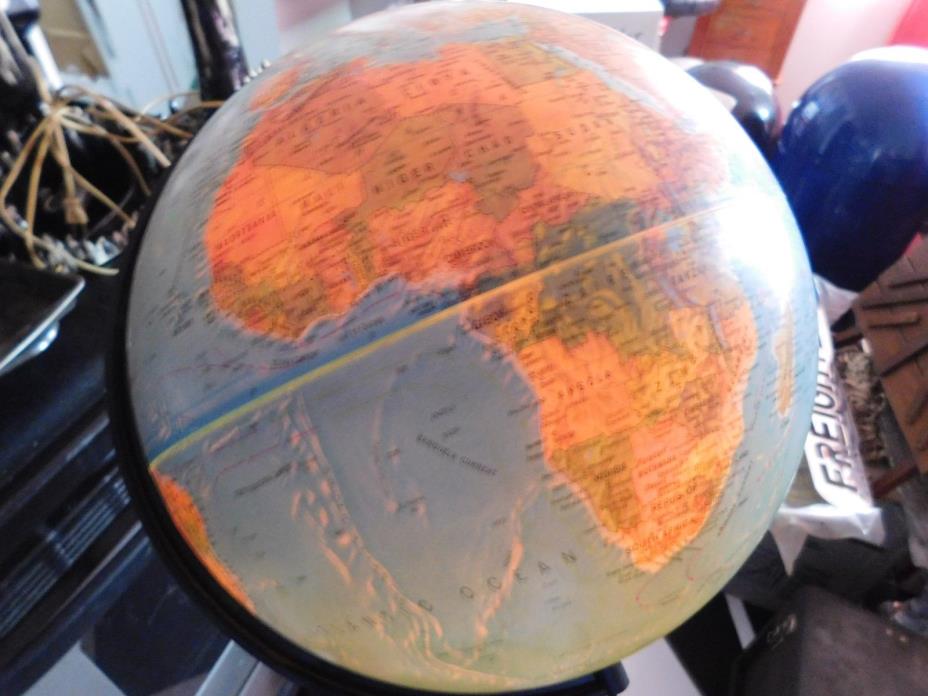 1987 LIGHTED 12 INCH SCAN GLOBE A/S KARL HARIG DENMARK