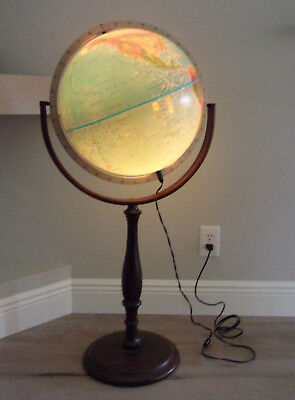 Vintage Lighted Stand up Floor Scan Globe A/S Denmark Edition 1991 GB