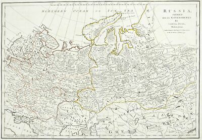 1774 Russia Dunn Antique Map